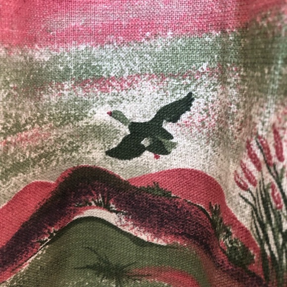 Vintage Linen Cotton  Blend Pleated Boho Prairie Maxi Skirt Medium - Picture 5 of 16